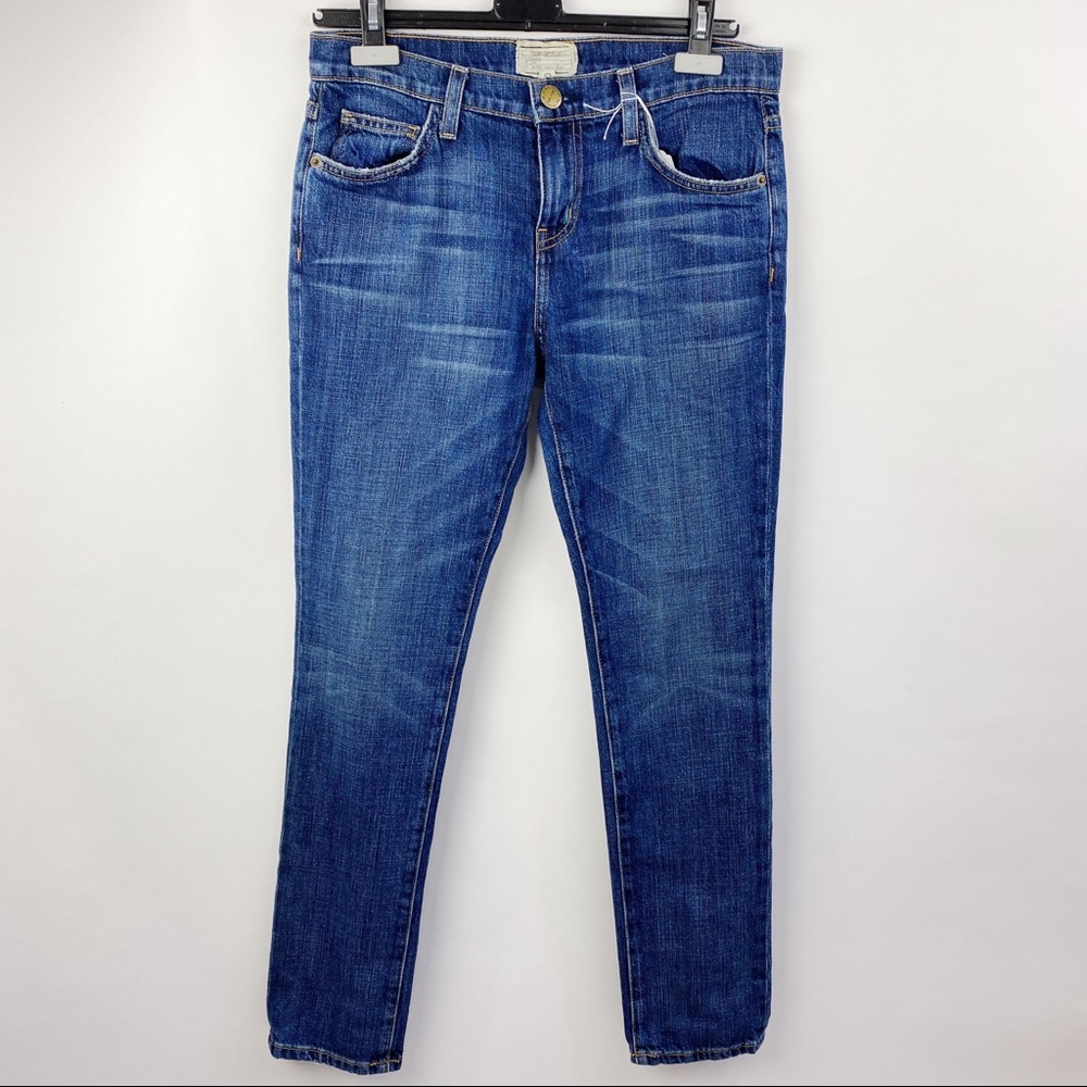 Current Elliot dark distressed rendezvous jeans